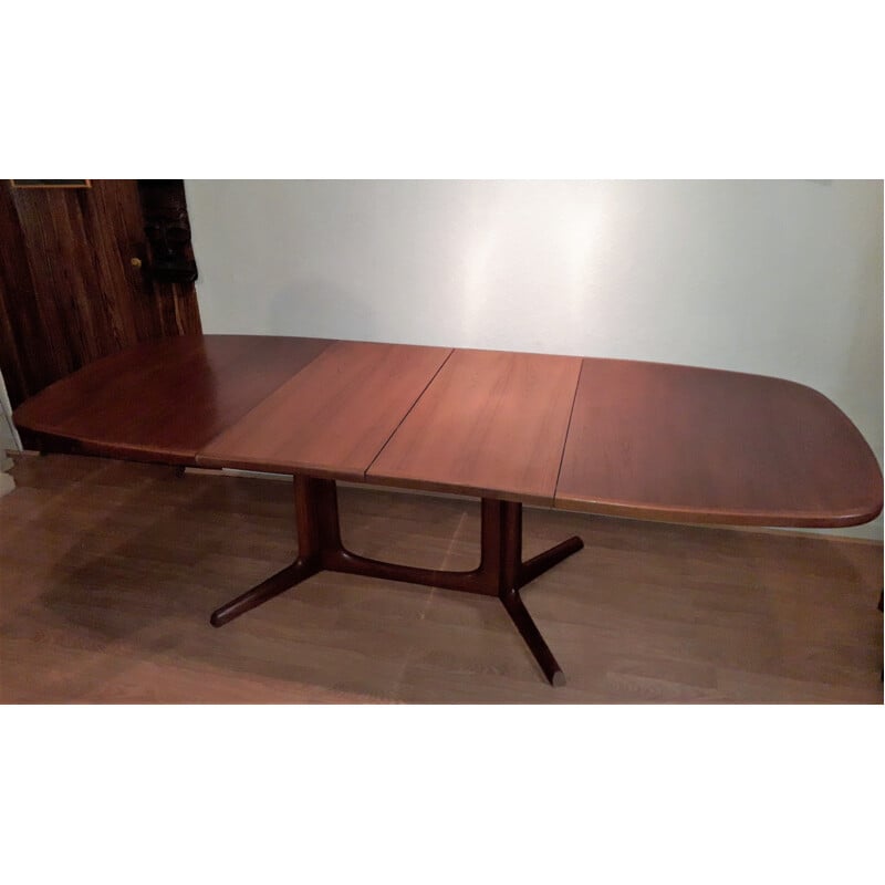 Vintage teak dining table by Niels Otto Moller for Gudme Mobelfabrick - 1960s