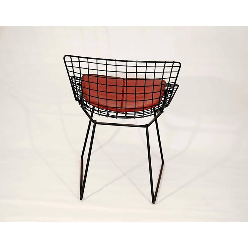Vintage Black Original Bertoia Chair by Harry Bertoia for Knoll International - 1950s