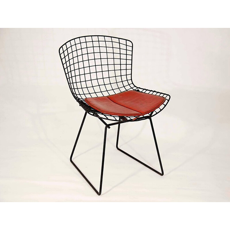 Vintage Black Original Bertoia Chair by Harry Bertoia for Knoll International - 1950s