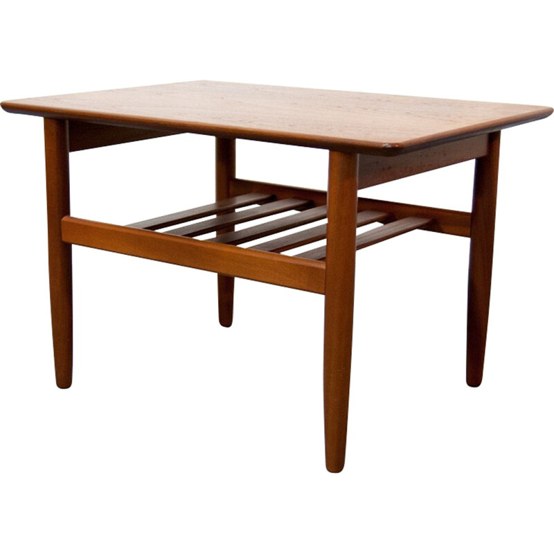 Scandinavian coffee table 70cm in teak - 1960s