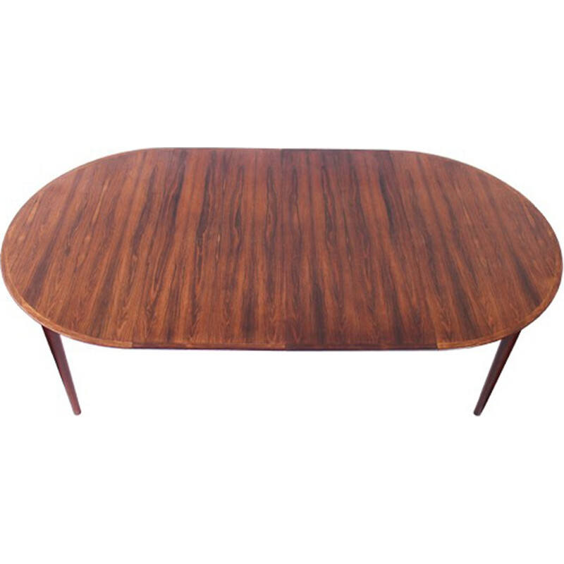 Mid-century rosewood extending dining table - 1950s