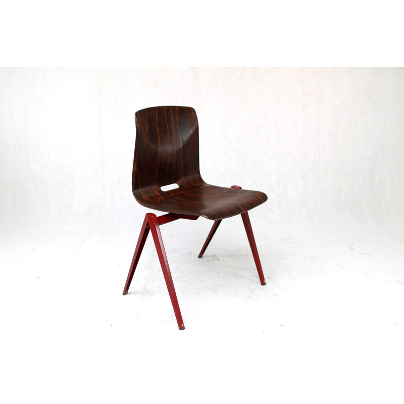 Vintage Galvanitas S22 chair by Ebony Bordeaux - 1960s