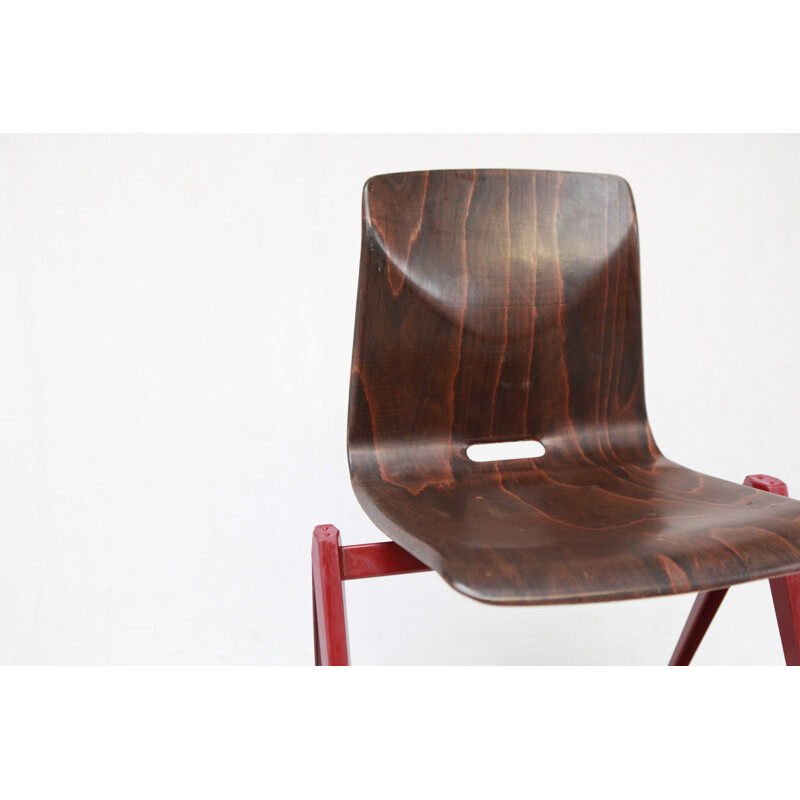 Vintage Galvanitas S22 chair by Ebony Bordeaux - 1960s