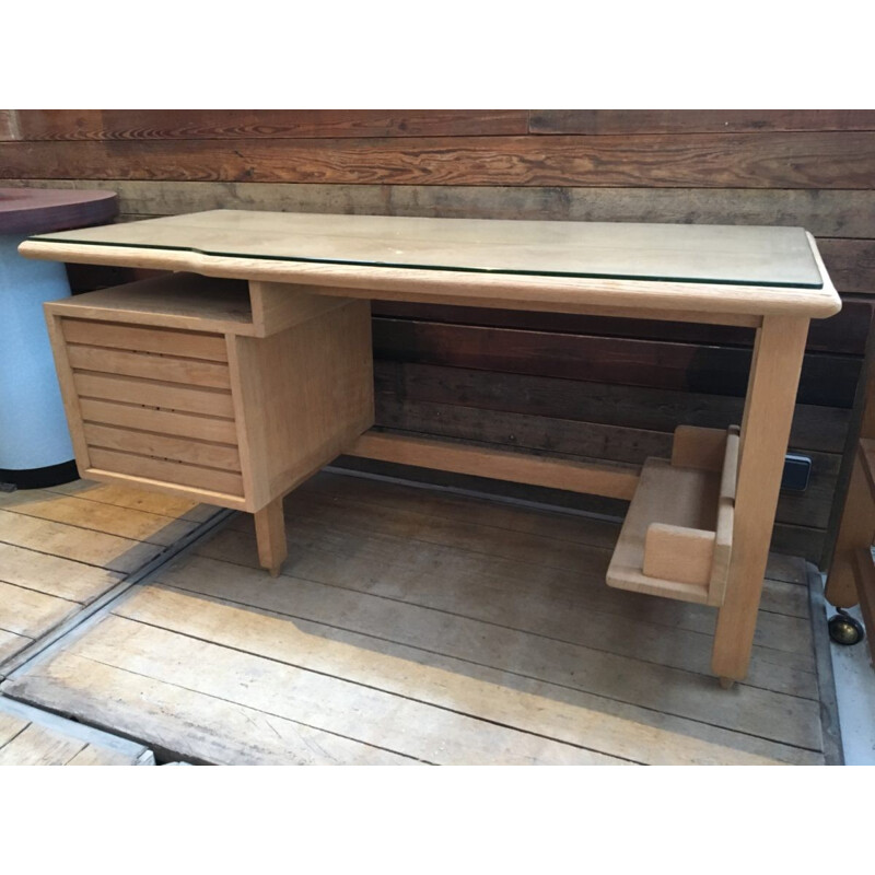 Vintage office desk by Guillerme and Chambron - 1960s