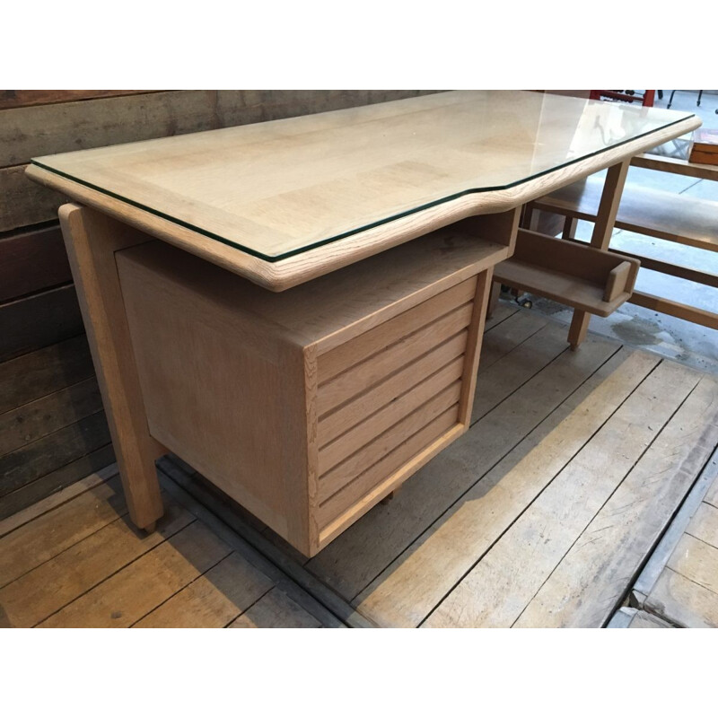 Vintage office desk by Guillerme and Chambron - 1960s