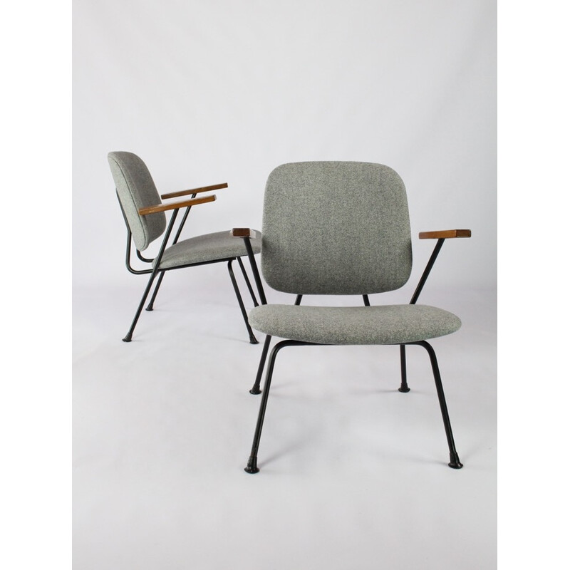 Paire de fauteuils lounge par W.H Gispen pour Kembo - 1950