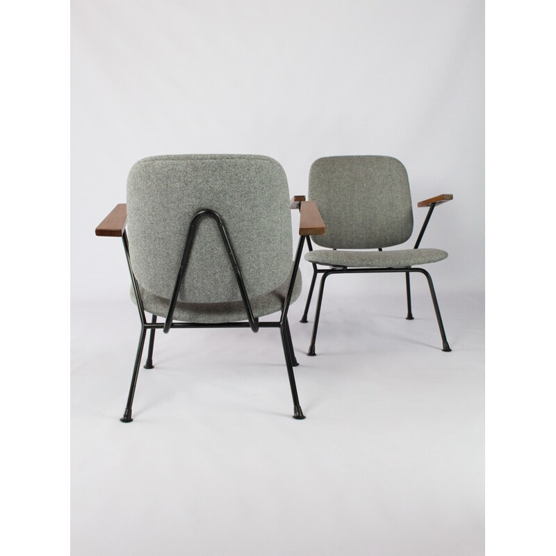 Paire de fauteuils lounge par W.H Gispen pour Kembo - 1950