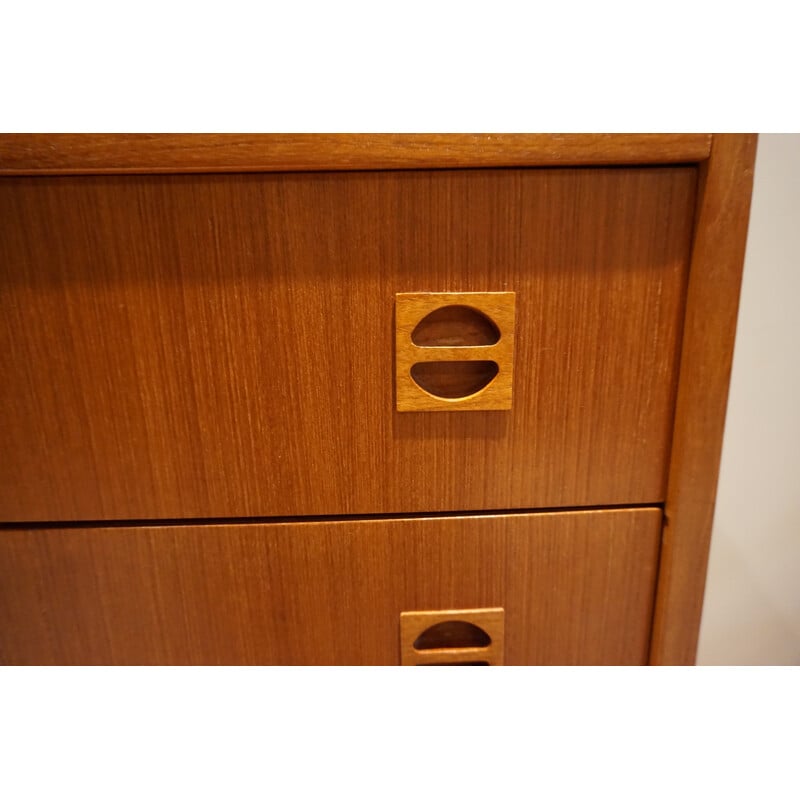 Mid-century Scandinavian chest of drawers made of blond teak - 1960s