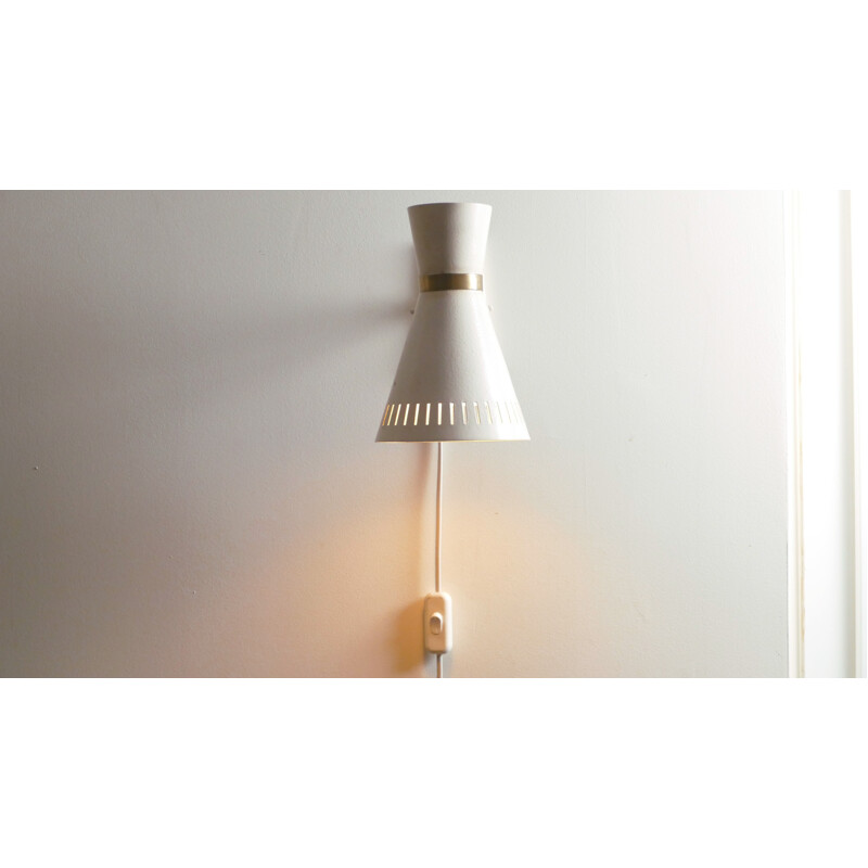 Mid-century diabolo style wall lamp - 1960s