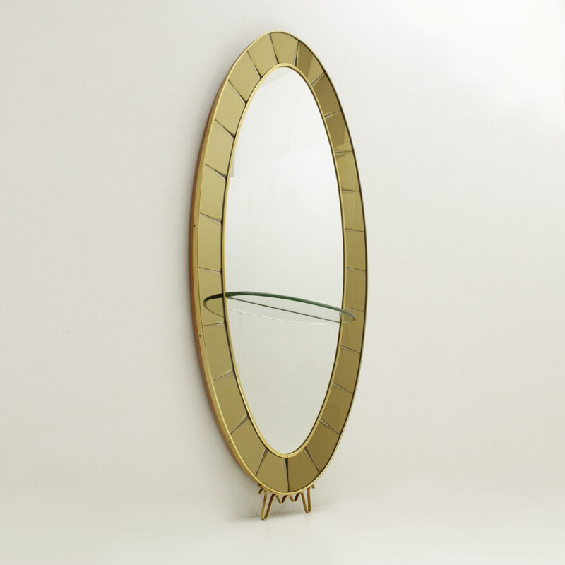 Console à miroir italienne modèle 2690 de Cristal Art - 1950