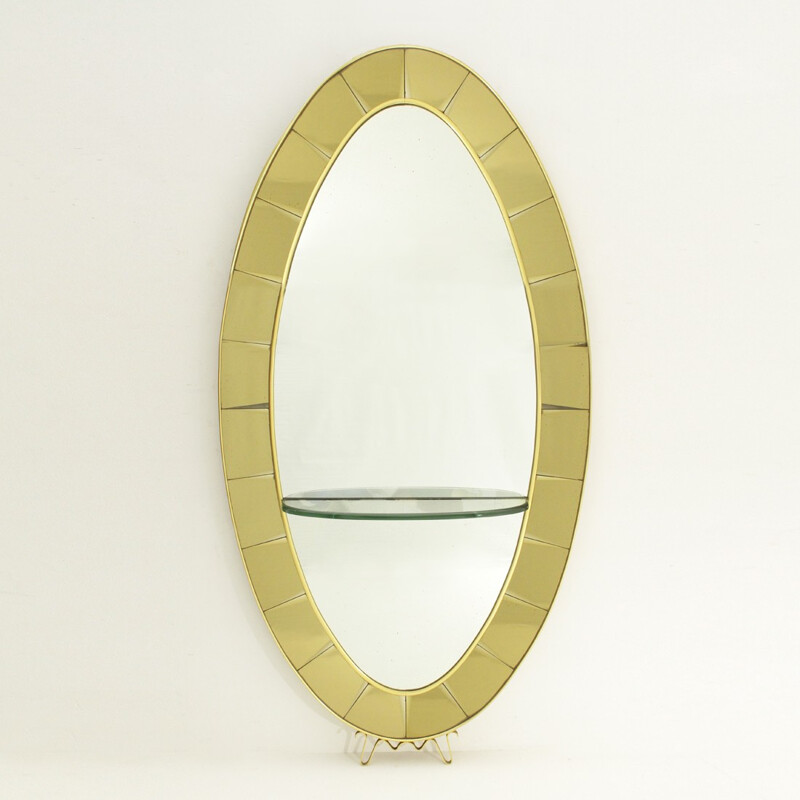 Model 2690 italian mirror console for Cristal Art - 1950s