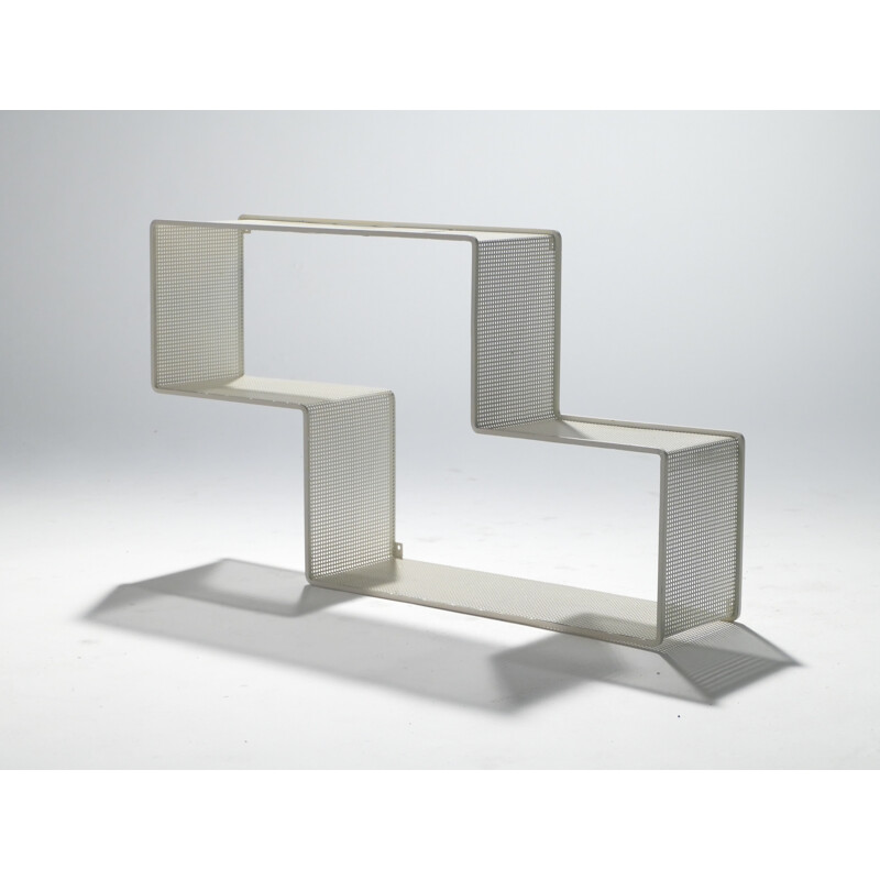 "Dédal" Shelf in white metal, Mathieu Matégot - 1950s