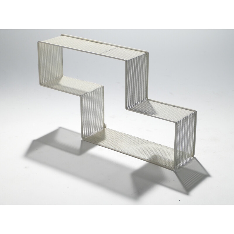 "Dédal" Shelf in white metal, Mathieu Matégot - 1950s