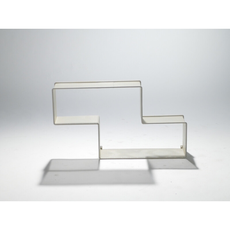 "Dédal" Shelf in white metal, Mathieu Matégot - 1950s