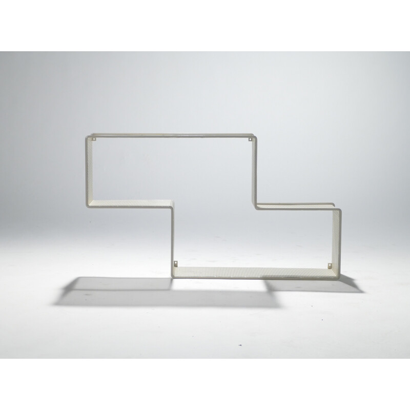 "Dédal" Shelf in white metal, Mathieu Matégot - 1950s