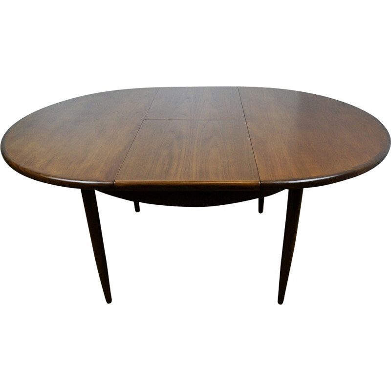 Vintage Oval Extendable Teak Dining Table from G-Plan - 1960s