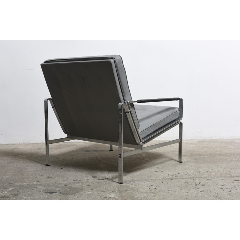 Vintage leather lounge chair FK 6720, Fabricius and Kastholm - 1960s