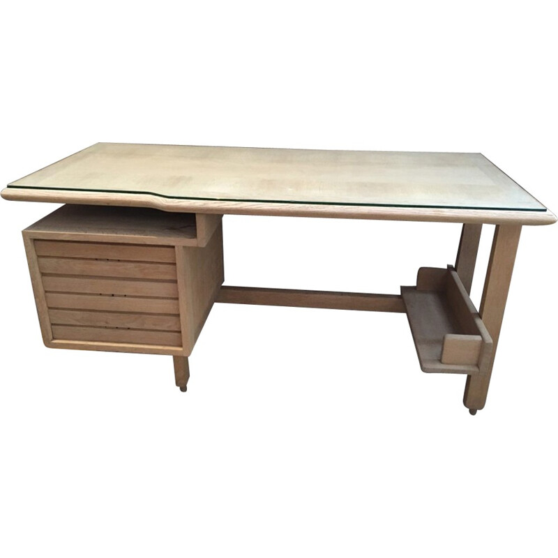 Vintage office desk by Guillerme and Chambron - 1960s