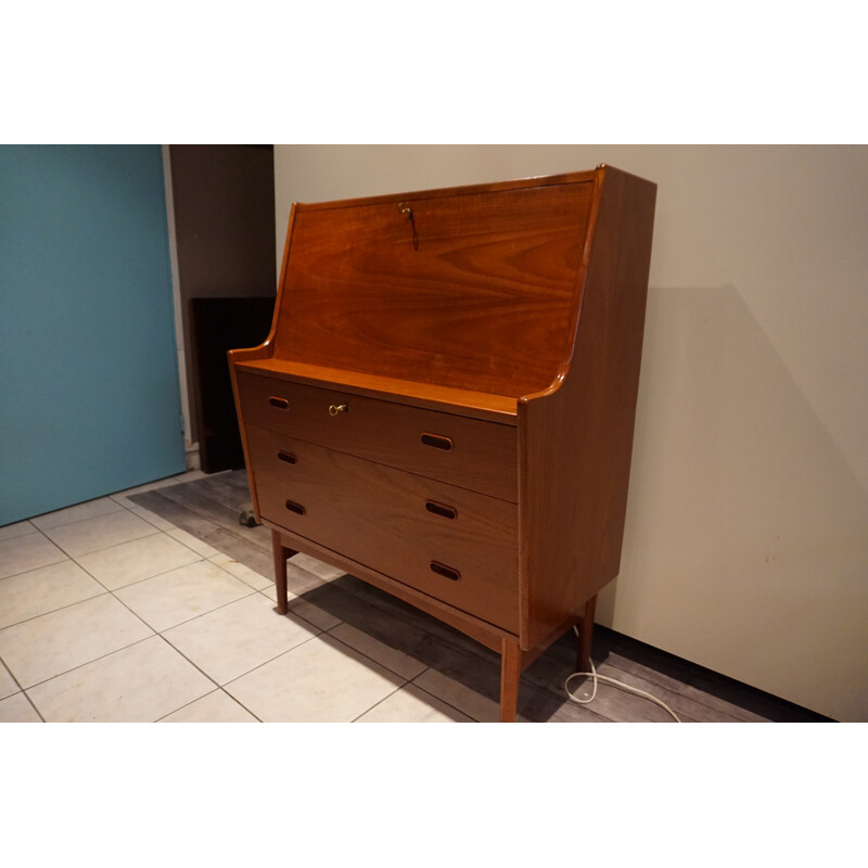 Danish teak secretary by Arne Wahl Iversen for Vinde Mobelfabrik - 1960s