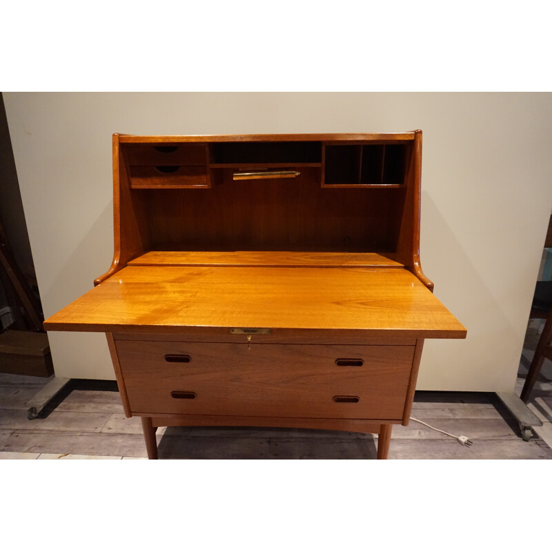 Danish teak secretary by Arne Wahl Iversen for Vinde Mobelfabrik - 1960s