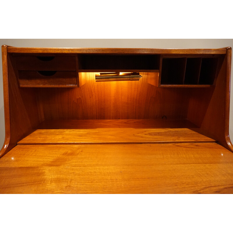 Danish teak secretary by Arne Wahl Iversen for Vinde Mobelfabrik - 1960s