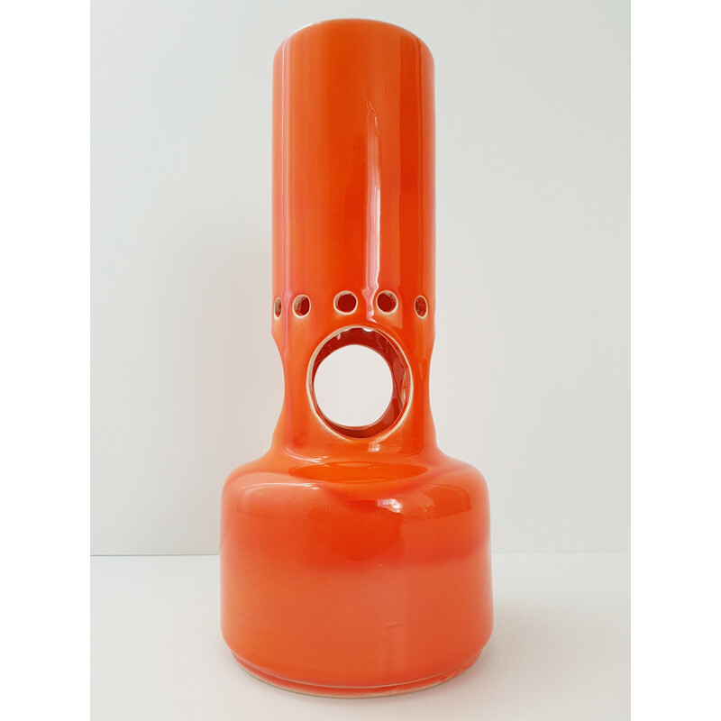 Vase vintage orange "du marais" - 1970