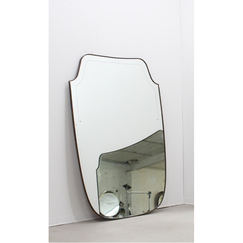 Vintage vertical large Mirror - 1950s