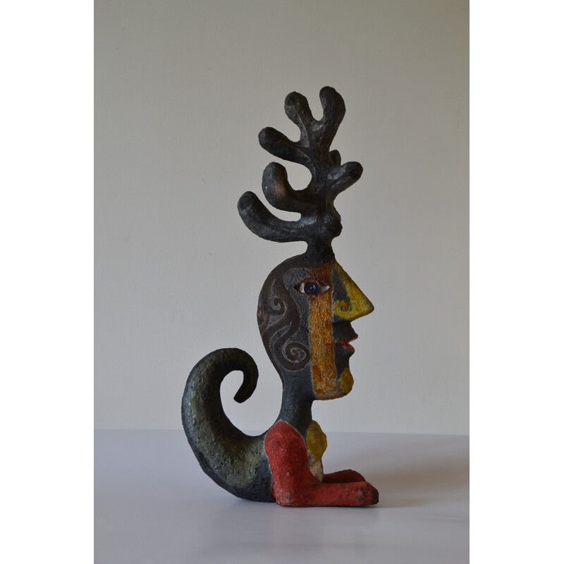 Vintage french sculpture by Roger CAPRON - 1980s