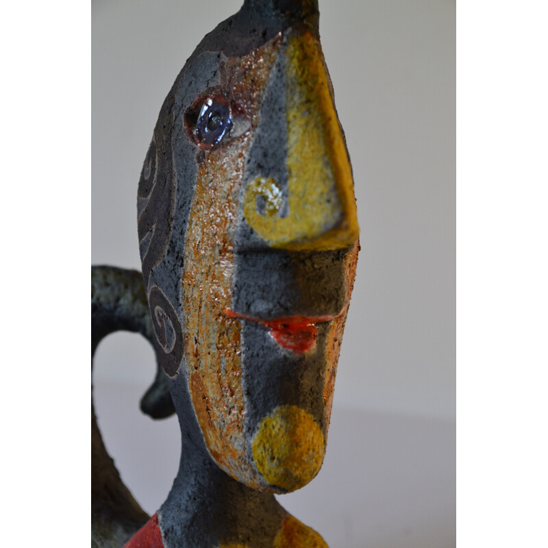 Vintage french sculpture by Roger CAPRON - 1980s
