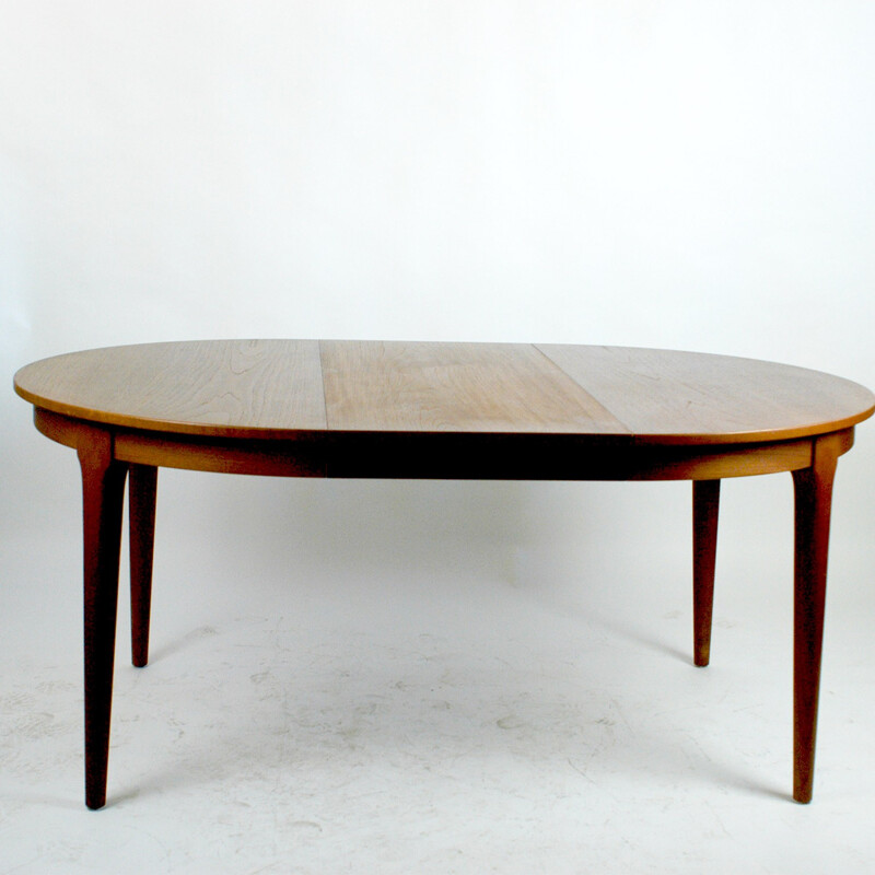 Danish Modern Circular Teak Dining Table by Frem Rojle - 1960s