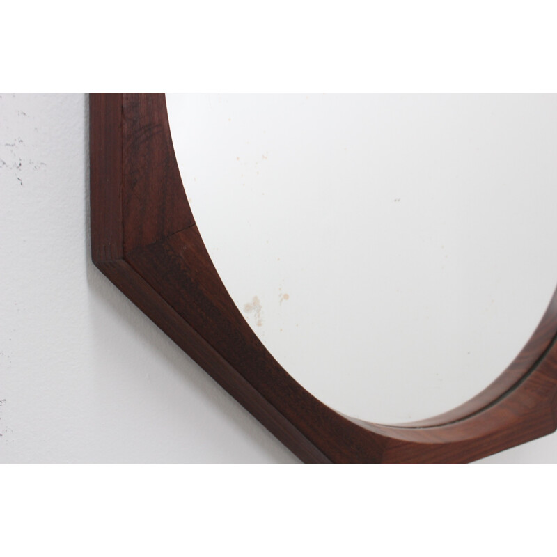 Mid-century Italian Teak Mirror - 1950s