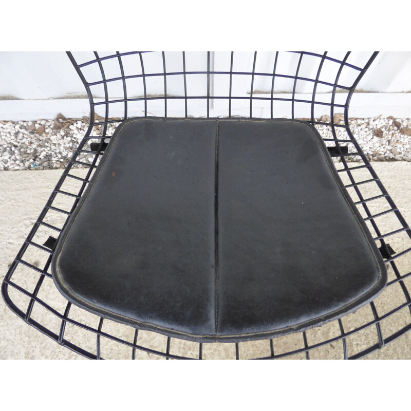 Black bertoia chair for knoll international - 1960s