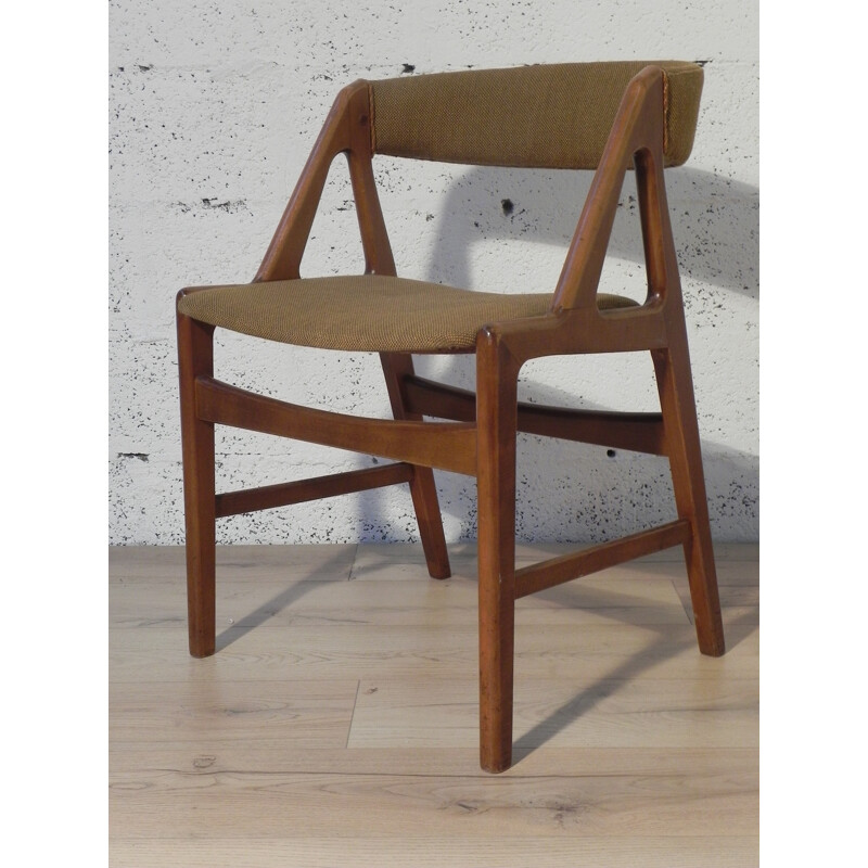 Set of 12 scandinavian chairs, Henning KJAERNULF - 1960s