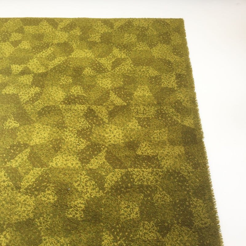 Tapis Vintage Rya Abstract par Bergoss - 1970 