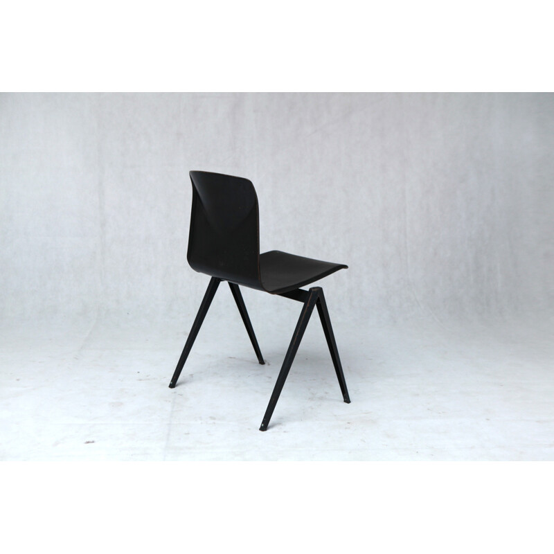 Vintage Galvanitas "S22" ebony black chair - 1970s