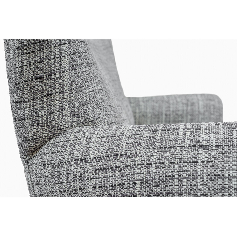 Italian sofa in gray fabric - 1950s