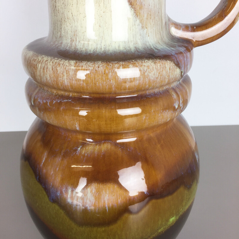 Vase vintage en céramique par Scheurich, Allemagne 1970