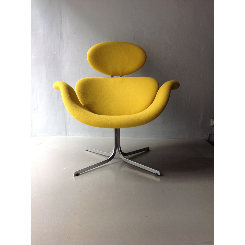 Big Tulip yellow armchair, Pierre PAULIN - 1960s