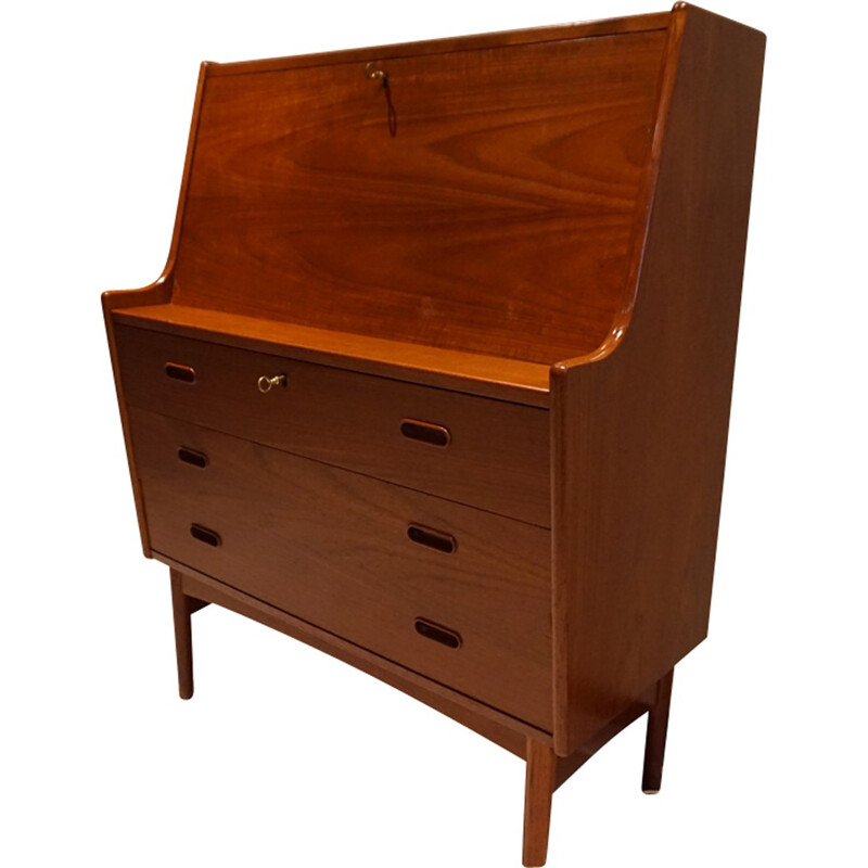 Danish teak secretary by Arne Wahl Iversen for Vinde Mobelfabrik - 1960s