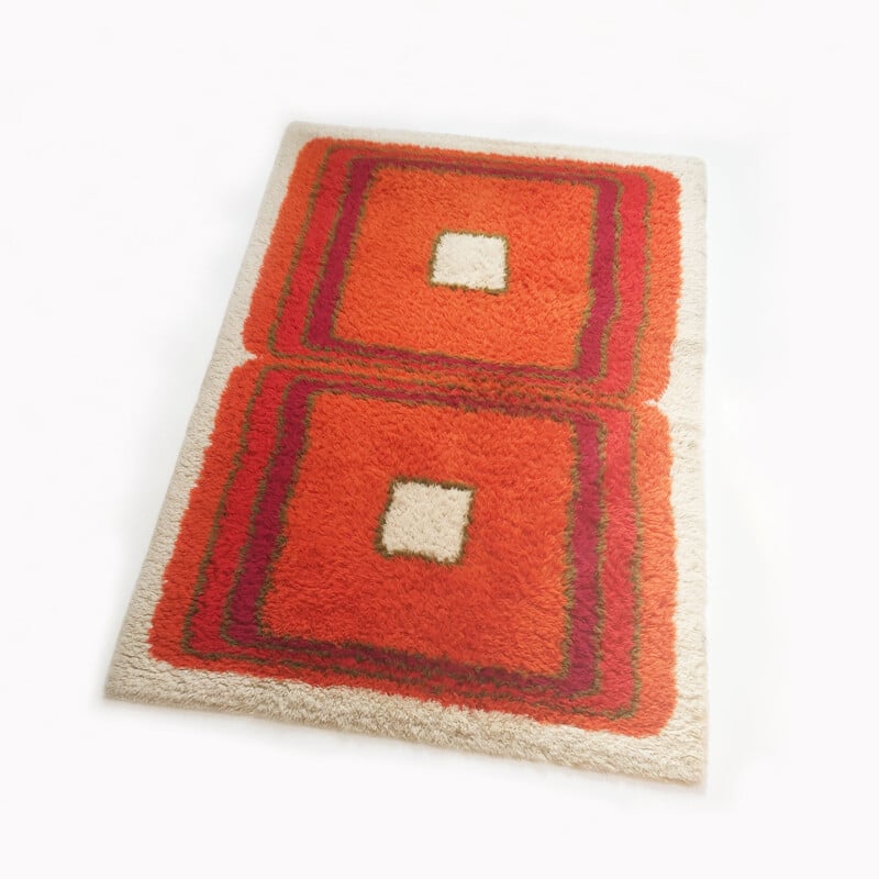 Danish Rya rug by Hojer Eksport Wilton - 1960s