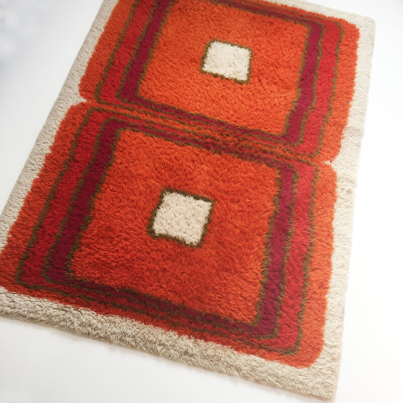 Danish Rya rug by Hojer Eksport Wilton - 1960s