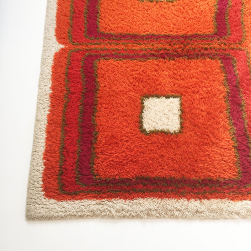 Danish Rya rug by Hojer Eksport Wilton - 1960s