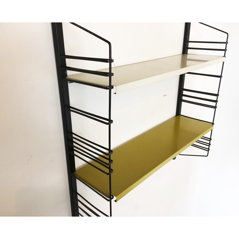 Vintage metal shelf wall unit - 1960s