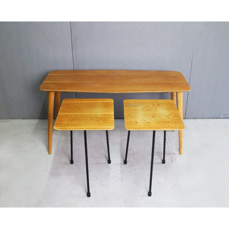 Vintage belgian nesting tables - 1960s
