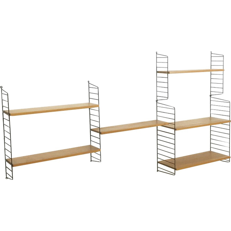 Elm wall shelves by Kajsa & Nils Strinning for String - 1960s