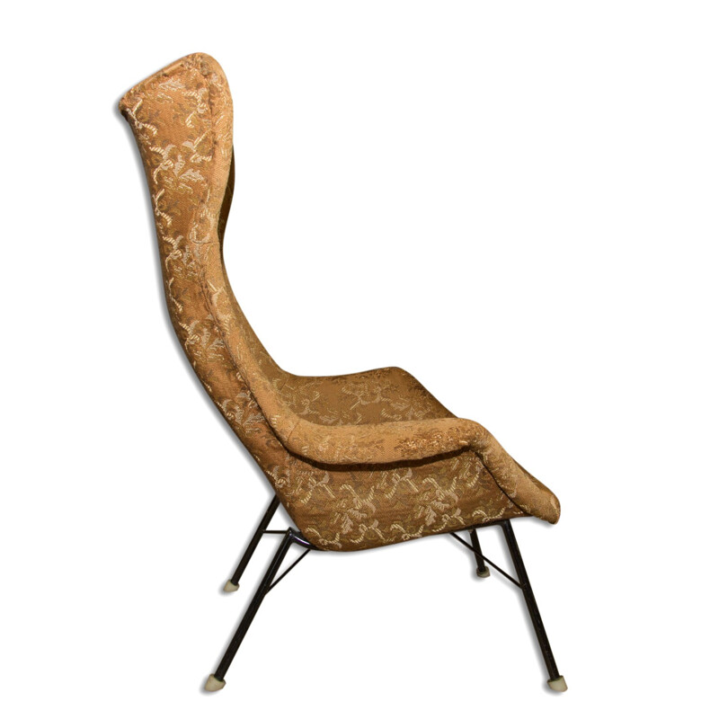 Mid-century Wingback Chair by Miroslav Navratil, Czechoslovakia - 1960s