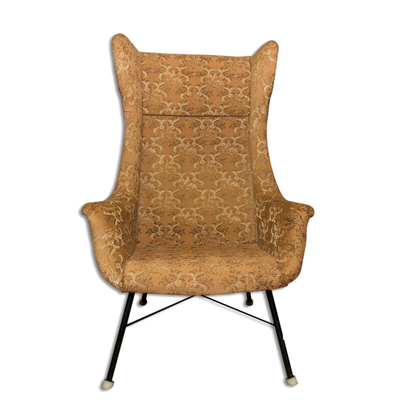 Mid-century Wingback Chair by Miroslav Navratil, Czechoslovakia - 1960s