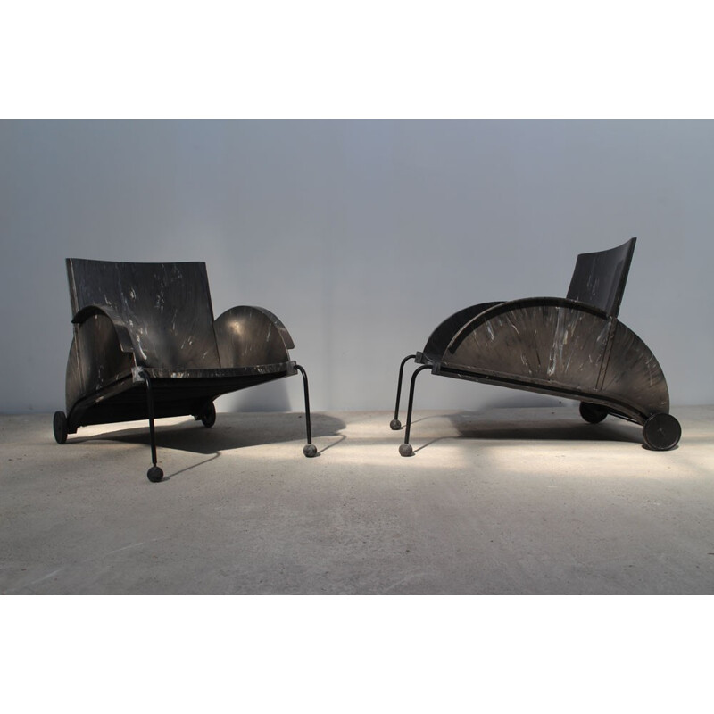 Paire de fauteuils vintage de Anna Castelli Ferrieri pour Kartell - 1988