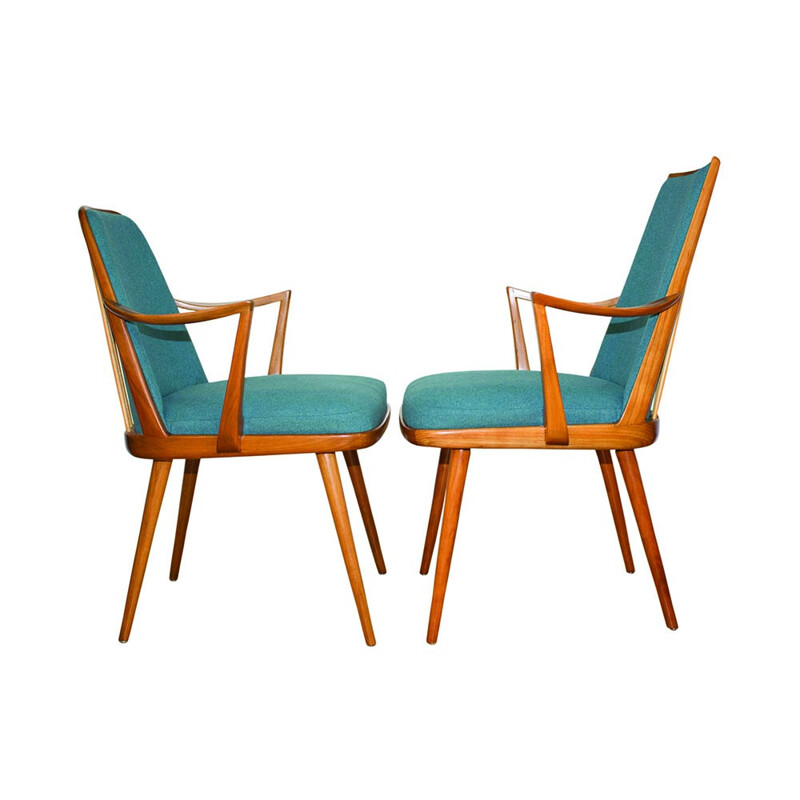 Set of 2 vintage danish armchairs for Her & Him - 1960s