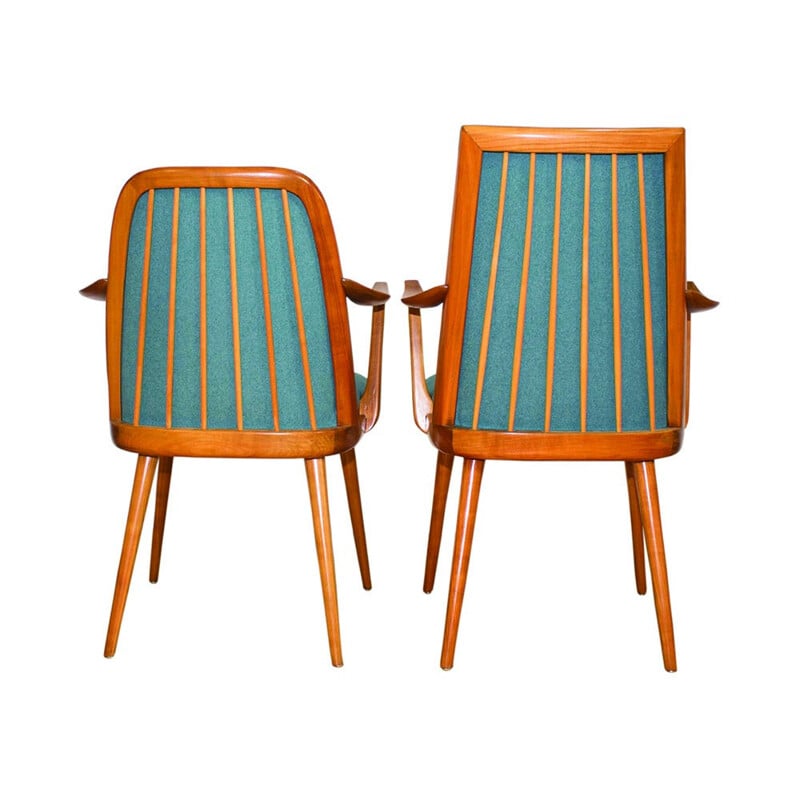 Set of 2 vintage danish armchairs for Her & Him - 1960s